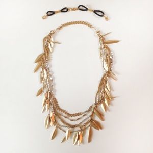 Stella & Dot Garland Fringe Necklace